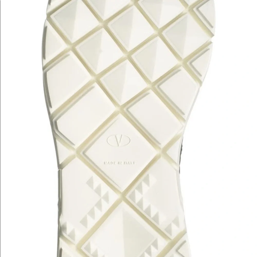 Valentino Geo Design Leather Overlay Mesh Sneaker - Picture 5 of 6